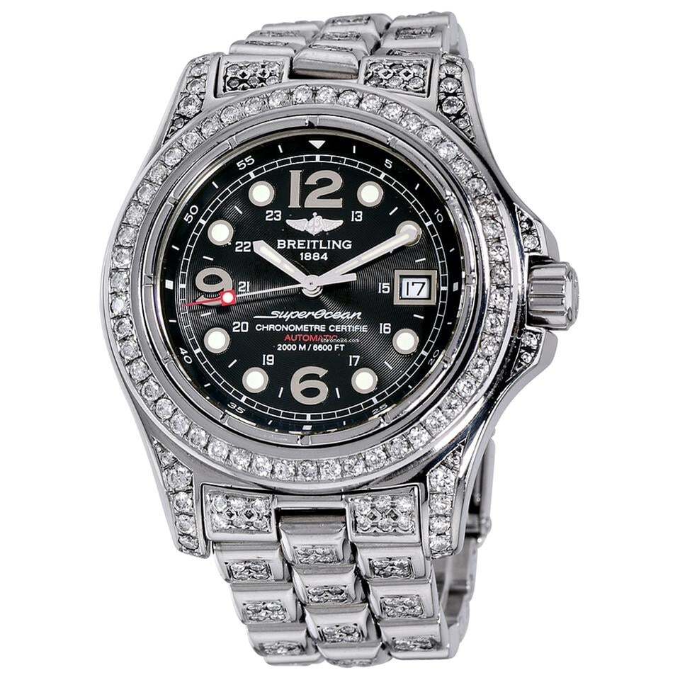 Breitling Superocean Steelfish Automatic Unisex Watch With Steel Case and Strap Authentic Luxury Timepiece