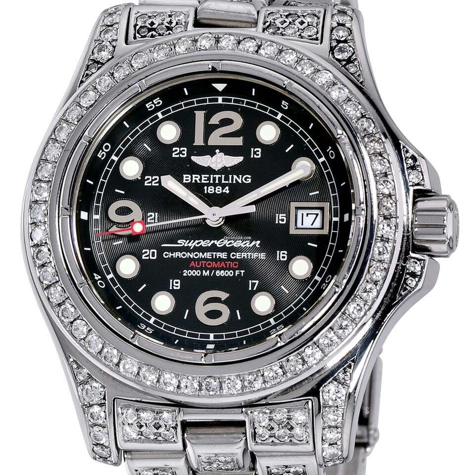 Breitling Superocean Steelfish Automatic Unisex Watch With Steel Case and Strap Authentic Luxury Timepiece