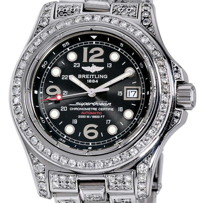 Breitling Superocean Steelfish Automatic Unisex Watch With Steel Case and Strap Authentic Luxury Timepiece