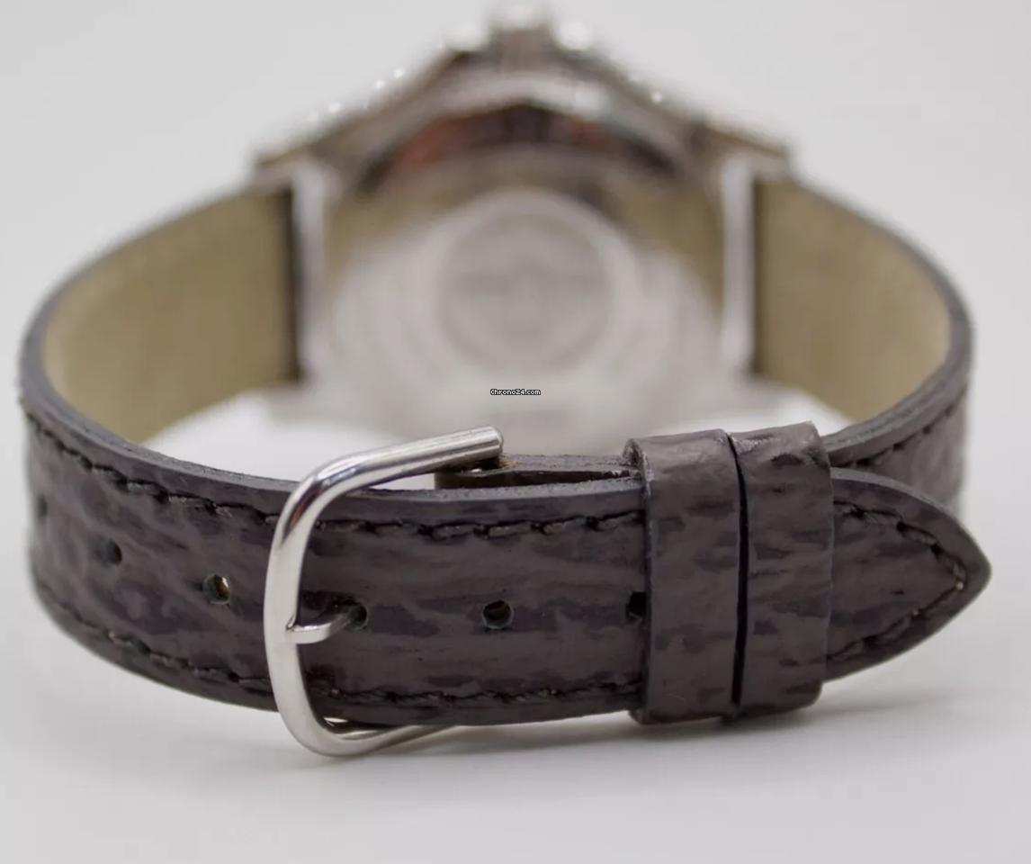 Breitling Colt Oceane Quartz Women's Watch Steel Case With Leather Strap Authentic Luxury Timepiece