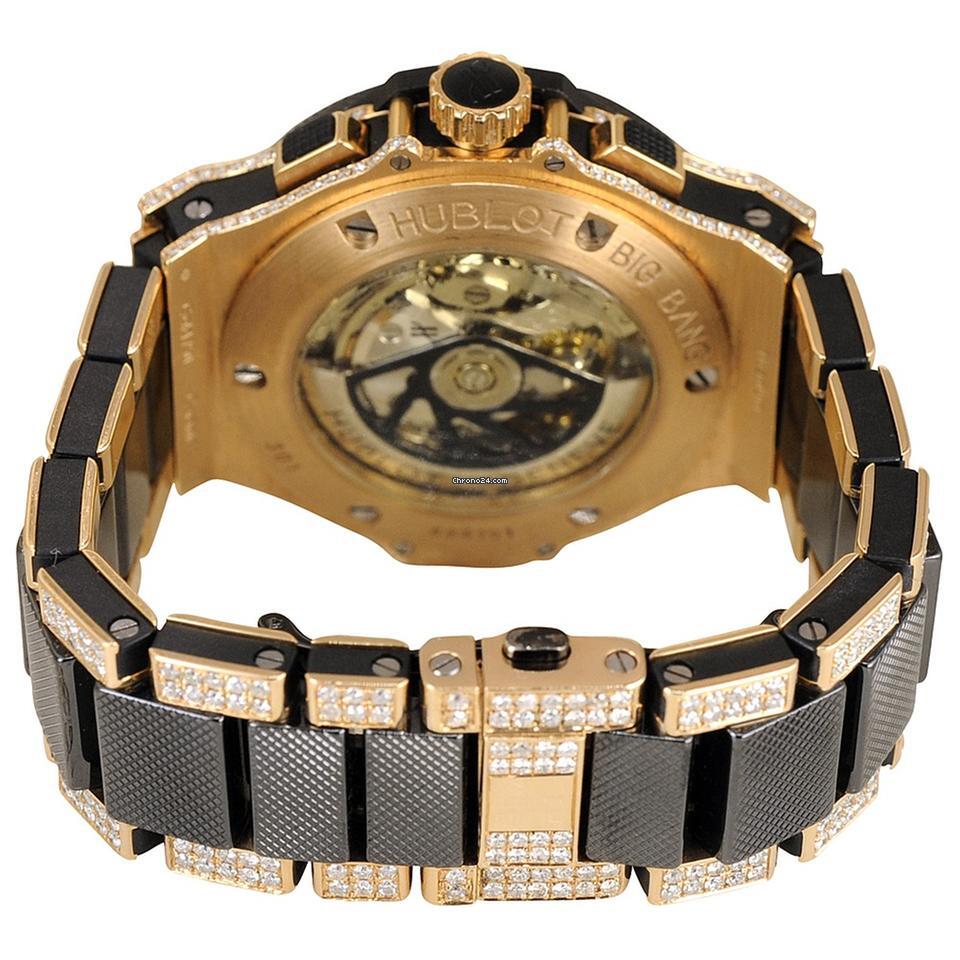 Hublot Big Bang Automatic Men's Watch With Rose Gold Case and Strap Authentic Luxury Timepiece