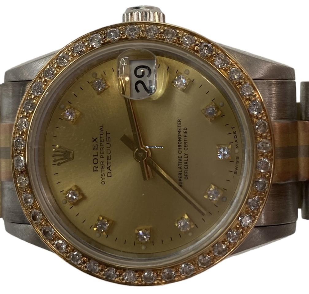 Rolex Datejust Automatic Women's Watch White Gold Case With Strap Authentic Luxury Timepiece