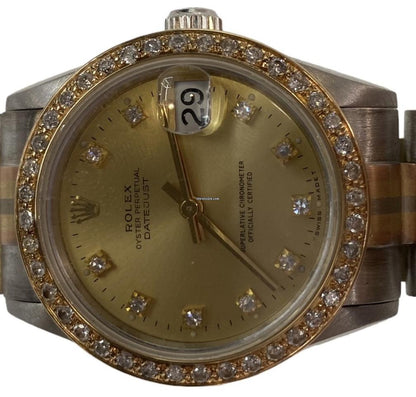Rolex Datejust Automatic Women's Watch White Gold Case With Strap Authentic Luxury Timepiece