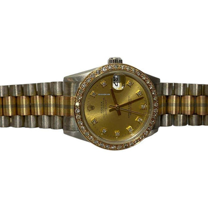 Rolex Datejust Automatic Women's Watch White Gold Case With Strap Authentic Luxury Timepiece