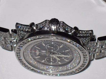 Breitling Bentley 6.75 Automatic Unisex Watch With Steel Case and Strap Authentic Luxury Timepiece