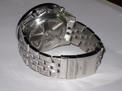 Breitling Bentley 6.75 Automatic Unisex Watch With Steel Case and Strap Authentic Luxury Timepiece