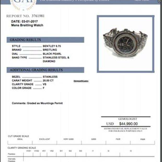 Breitling Bentley 6.75 Automatic Unisex Watch With Steel Case and Strap Authentic Luxury Timepiece