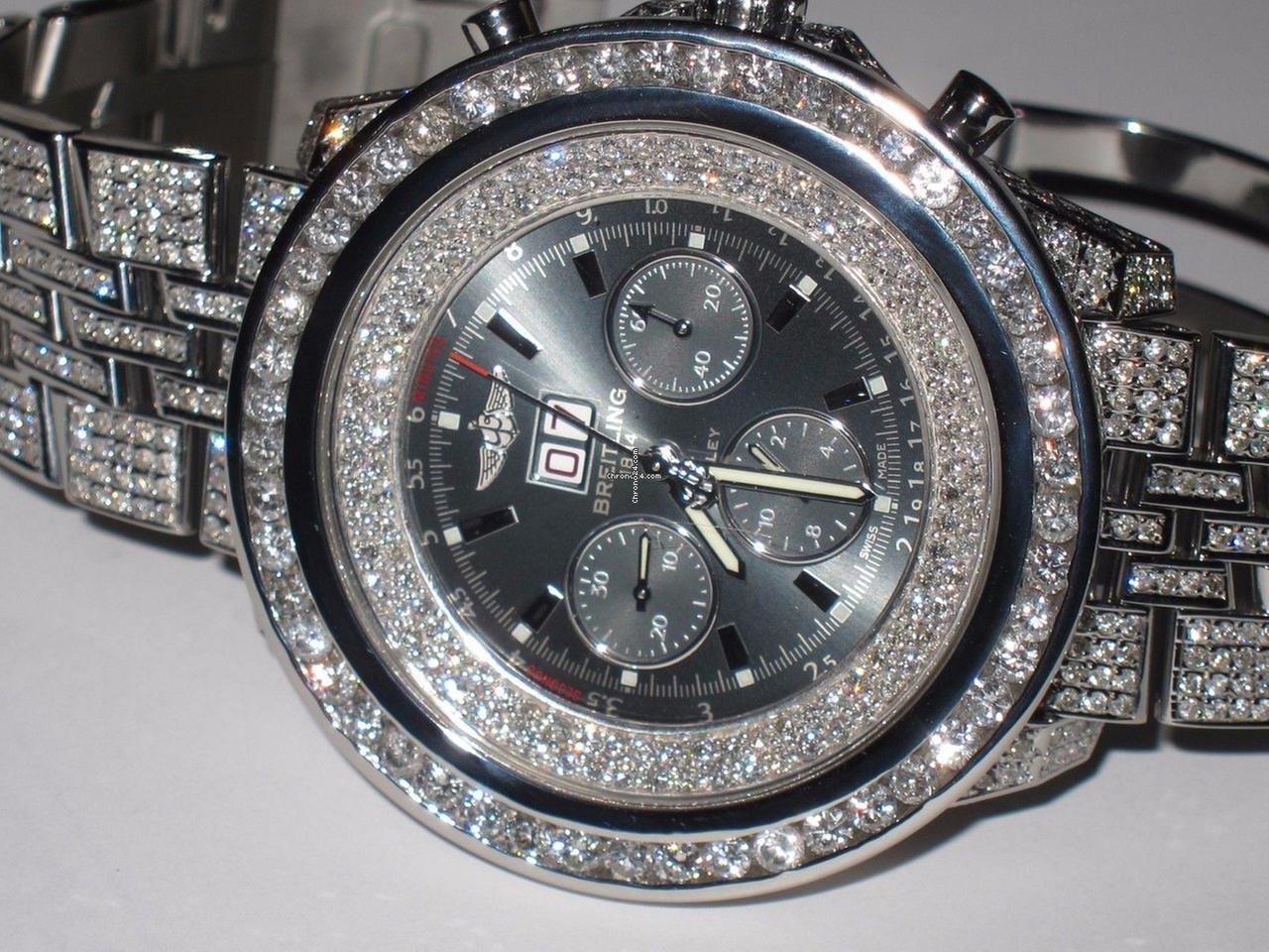 Breitling Bentley 6.75 Automatic Unisex Watch With Steel Case and Strap Authentic Luxury Timepiece