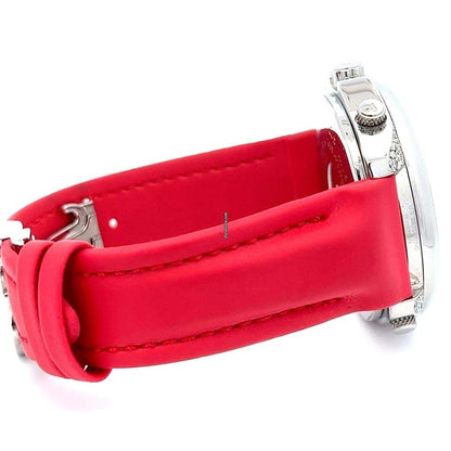 Jacob & Co. Five Time Zone Quartz Men's Watch Steel Case With Leather Strap Authentic Luxury Timepiece