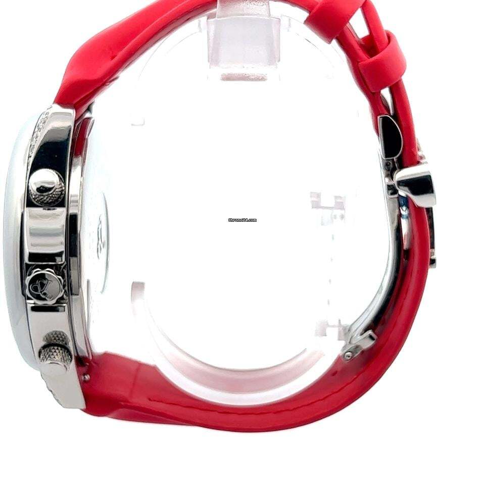 Jacob & Co. Five Time Zone Quartz Men's Watch Steel Case With Leather Strap Authentic Luxury Timepiece