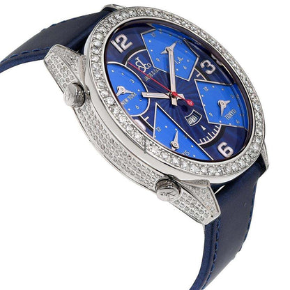 Jacob & Co. Quartz Men's Watch Steel Case With Leather Strap Authentic Luxury Timepiece