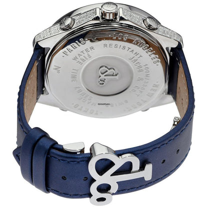 Jacob & Co. Quartz Men's Watch Steel Case With Leather Strap Authentic Luxury Timepiece