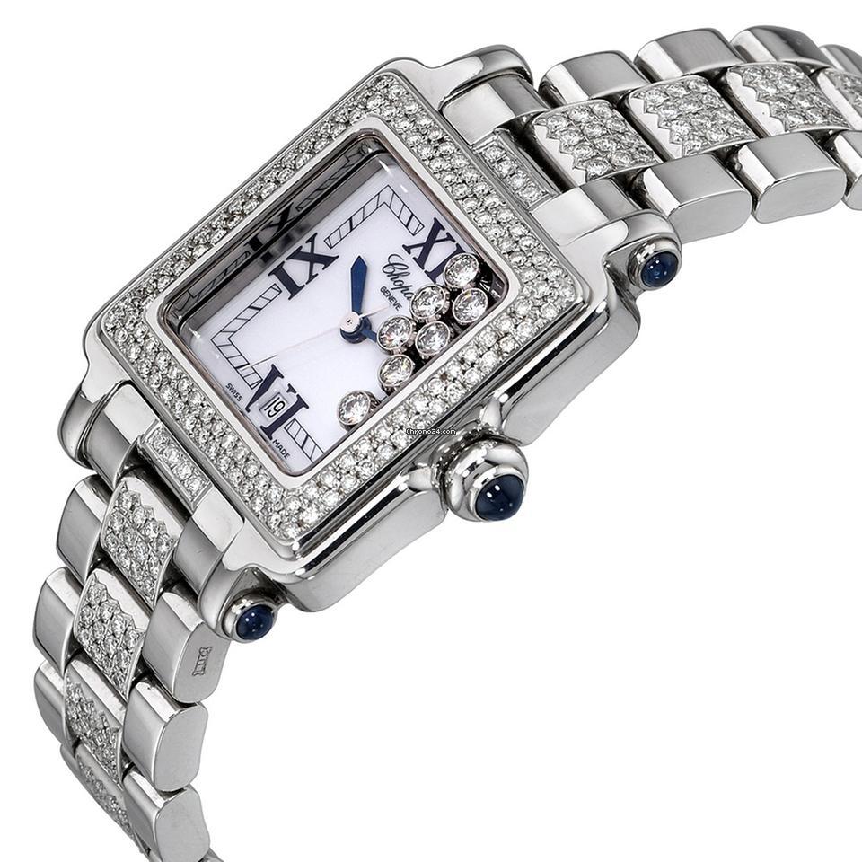 Chopard Happy Sport Quartz Women's Watch With Steel Case and Strap Authentic Luxury Timepiece