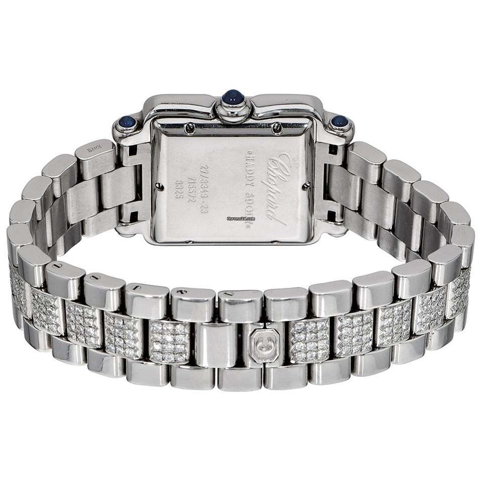 Chopard Happy Sport Quartz Women's Watch With Steel Case and Strap Authentic Luxury Timepiece