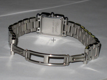 Chopard Happy Sport Quartz Women's Watch With Steel Case and Strap Authentic Luxury Timepiece