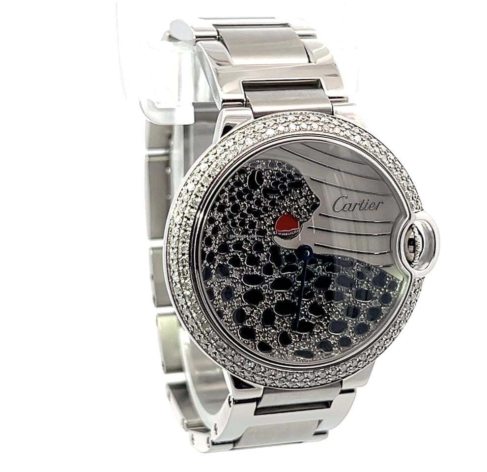 Cartier Panthère Quartz Women's Watch With Steel Case and Strap Authentic Luxury Timepiece