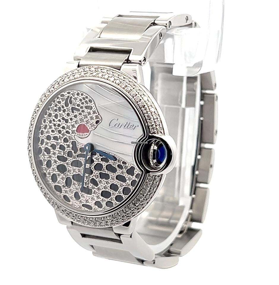 Cartier Panthère Quartz Women's Watch With Steel Case and Strap Authentic Luxury Timepiece