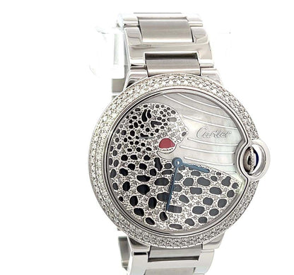 Cartier Panthère Quartz Women's Watch With Steel Case and Strap Authentic Luxury Timepiece