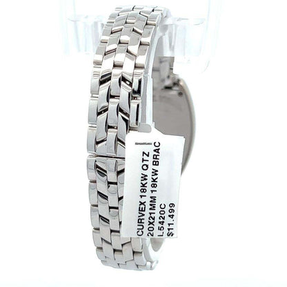 Franck Muller Quartz Women's Watch With White Gold Case and Strap Authentic Luxury Timepiece