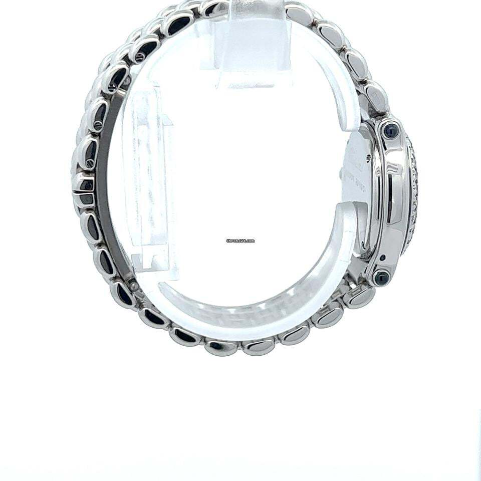 Chopard Happy Sport Quartz Women's Watch With Steel Case and Strap Authentic Luxury Timepiece