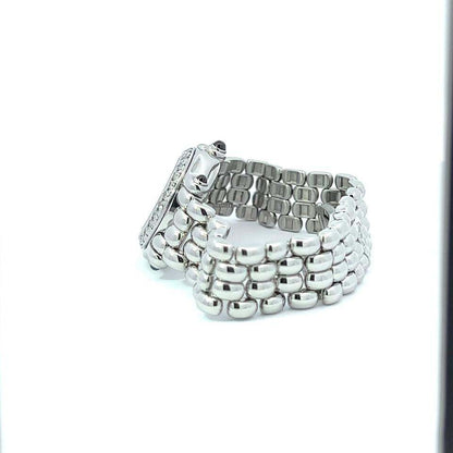 Chopard Happy Sport Quartz Women's Watch With Steel Case and Strap Authentic Luxury Timepiece