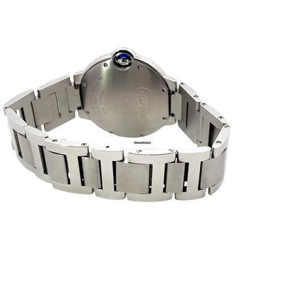 Cartier Ballon Bleu Quartz Men's Watch With Steel Case and Strap Authentic Luxury Timepiece