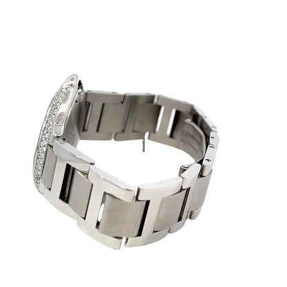 Cartier Ballon Bleu Quartz Men's Watch With Steel Case and Strap Authentic Luxury Timepiece