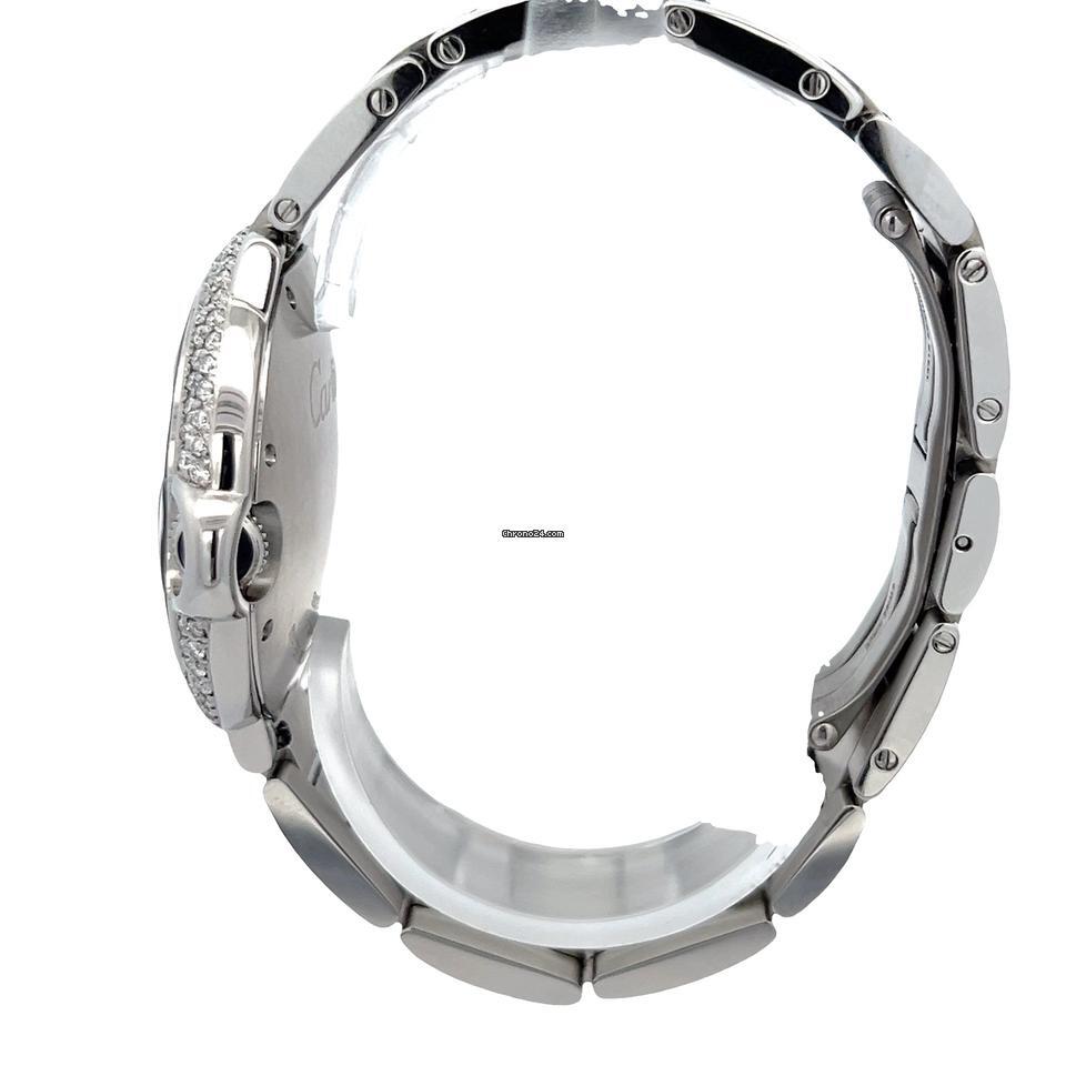 Cartier Ballon Bleu Quartz Men's Watch With Steel Case and Strap Authentic Luxury Timepiece