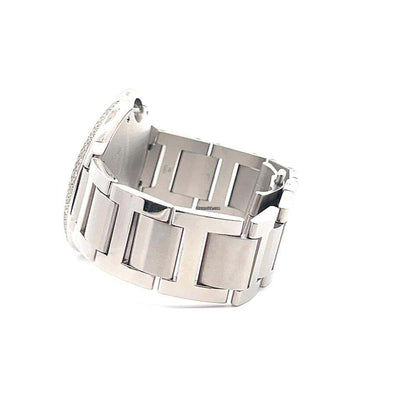 Cartier Panthère Automatic Men's Watch With Steel Case and Strap Authentic Luxury Timepiece