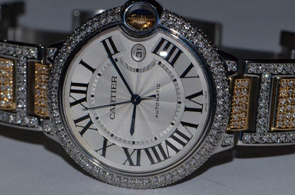 Cartier Ballon Bleu 42mm Automatic Women's Watch Gold/Steel Case With Gold/Steel Strap Authentic Luxury Timepiece