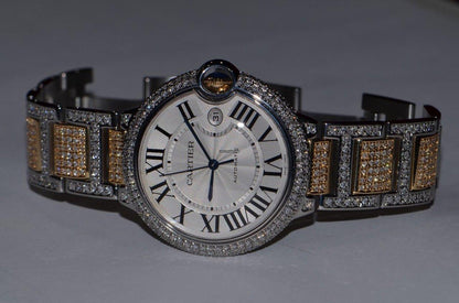 Cartier Ballon Bleu 42mm Automatic Women's Watch Gold/Steel Case With Gold/Steel Strap Authentic Luxury Timepiece