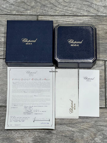 Chopard Happy Sport Quartz Women's Watch Gold/Steel Case With Gold/Steel Strap Authentic Luxury Timepiece