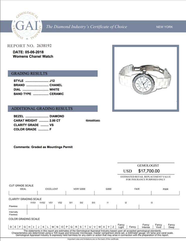 Chanel J12 Automatic Women's Watch With Ceramic Case and Strap Authentic Luxury Timepiece