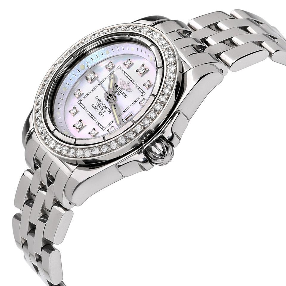 Breitling Cockpit Lady Quartz Women's Watch With Steel Case and Strap Authentic Luxury Timepiece