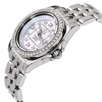 Breitling Cockpit Lady Quartz Women's Watch With Steel Case and Strap Authentic Luxury Timepiece