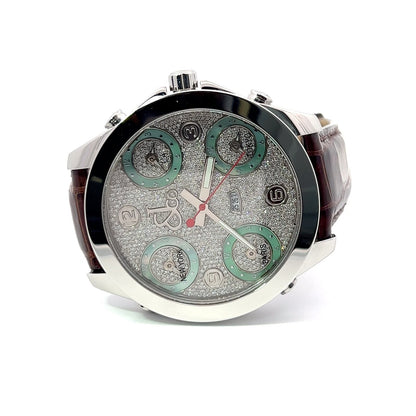 Mens Jacob & Co. Five Time Zone JC Diamond Watch