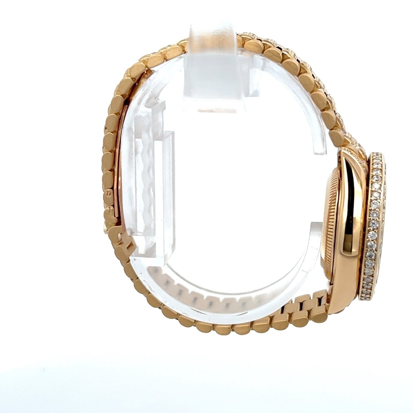 Womens Rolex President 18K Gold Automatic Diamond Watch