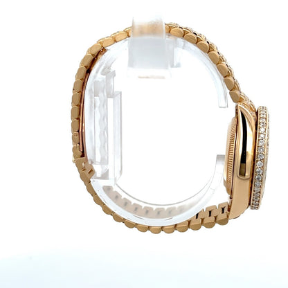 Womens Rolex President 18K Gold Automatic Diamond Watch