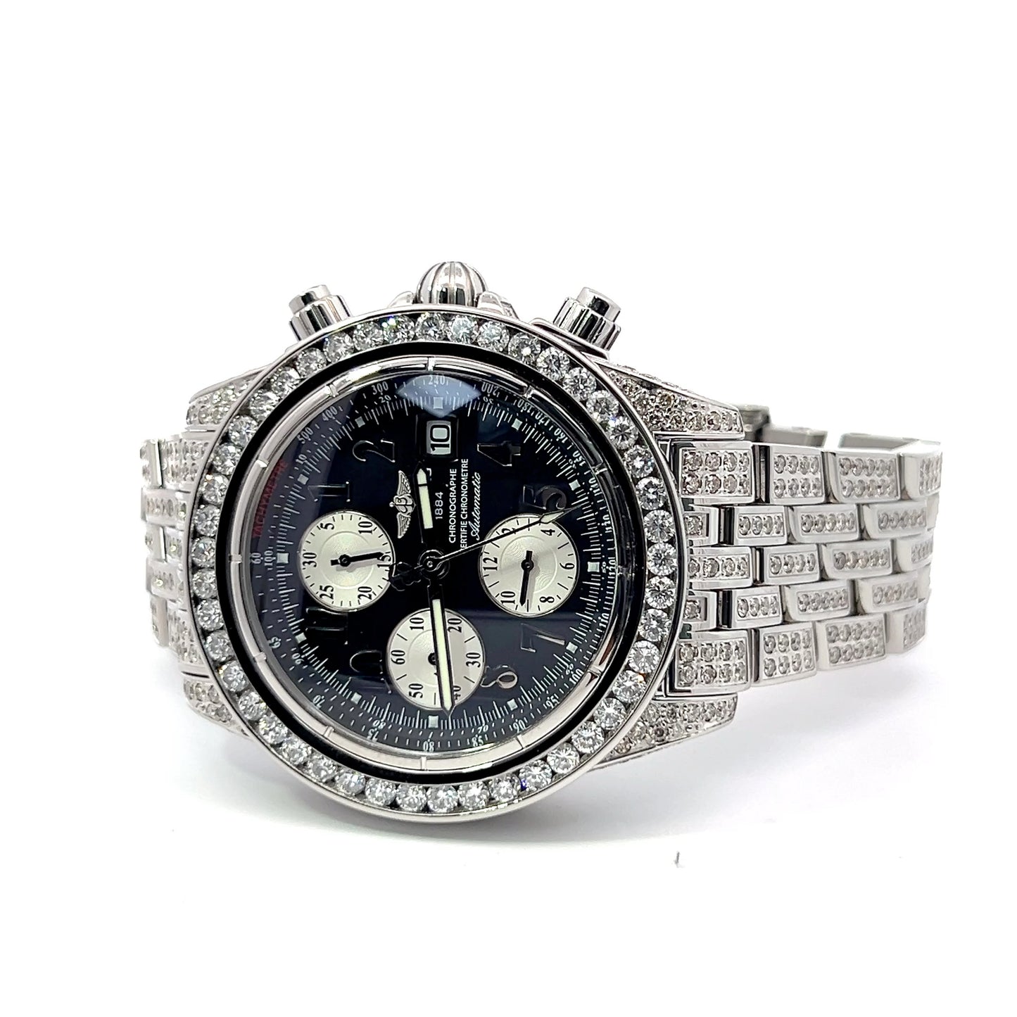 Men's Breitling Evolution Automatic Steel Case With Steel Strap Authentic Luxury Timepiece