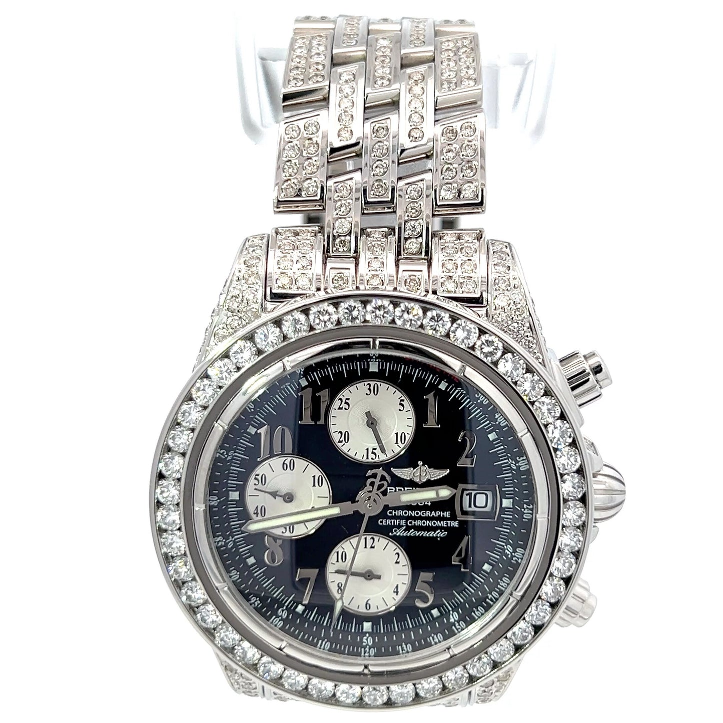 Men's Breitling Evolution Automatic Steel Case With Steel Strap Authentic Luxury Timepiece