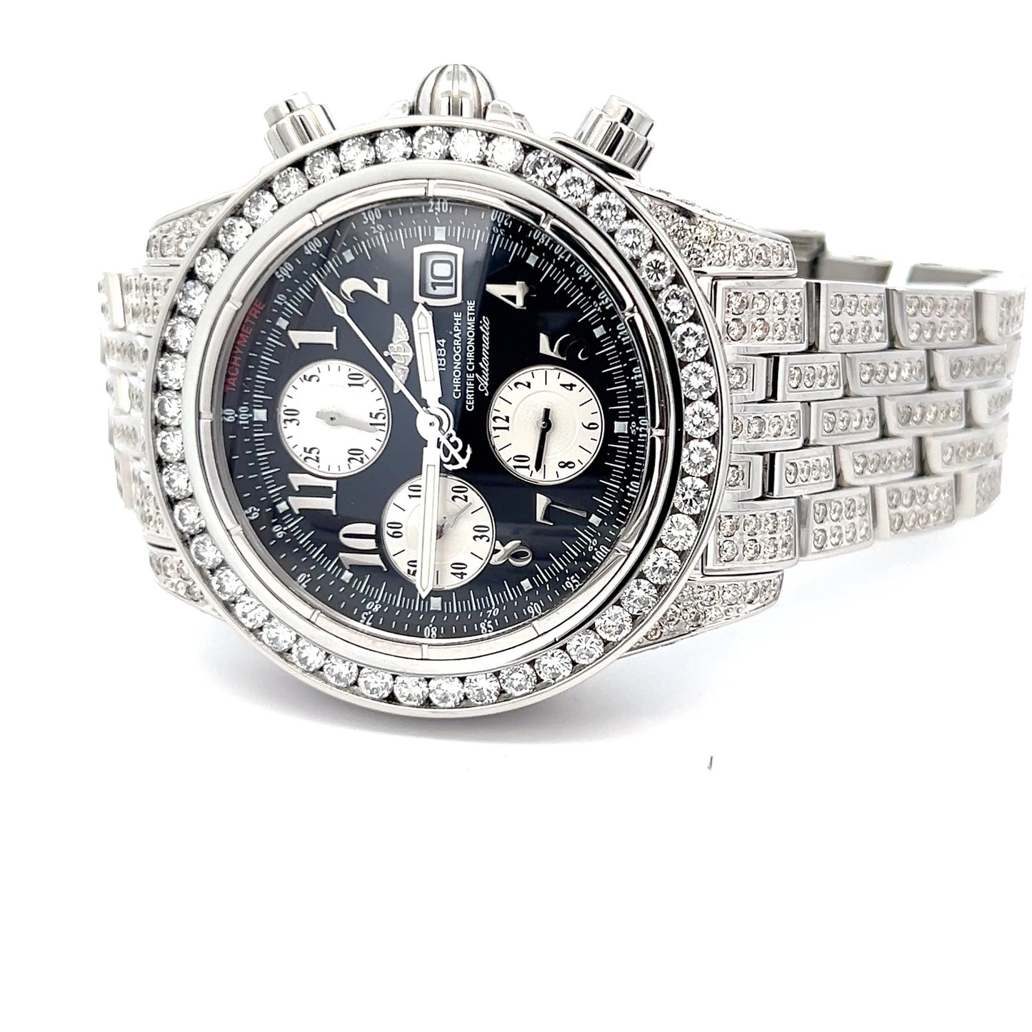 Men's Breitling Evolution Automatic Steel Case With Steel Strap Authentic Luxury Timepiece