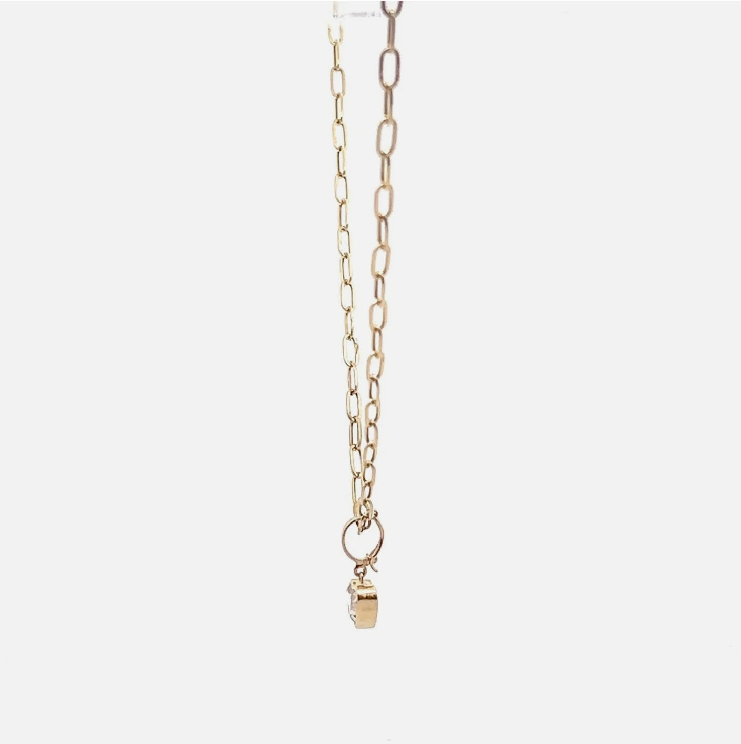 14K Yellow Gold Heart Champagne Diamond Pendant - 2.00 ct - 21" Chain Necklace
