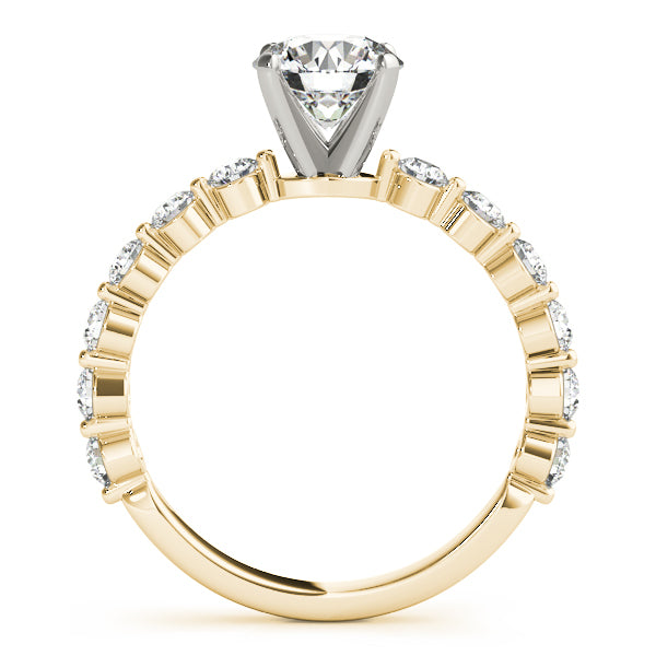 14K Yellow Gold Single Prong Engagement Ring With 0.36 TCW Diamond (Lab Grown VS-SI1, E/F/G)