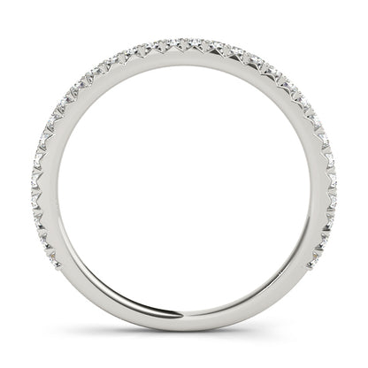 14K White Gold Wedding Band With 0.30 TCW Diamond (Lab Grown VS-SI1, E/F/G)