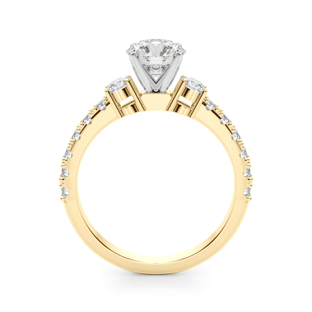 14K Yellow Gold Remount Ring With 0.58 TCW Diamond (Lab Grown VS-SI1, E/F/G)
