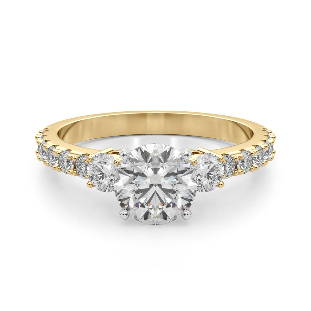 14K Yellow Gold Remount Ring With 0.58 TCW Diamond (Lab Grown VS-SI1, E/F/G)