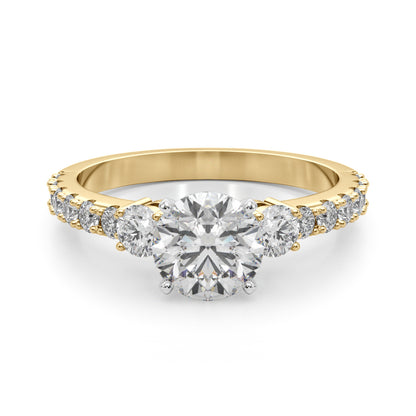 14K Yellow Gold Remount Ring With 0.58 TCW Diamond (Lab Grown VS-SI1, E/F/G)