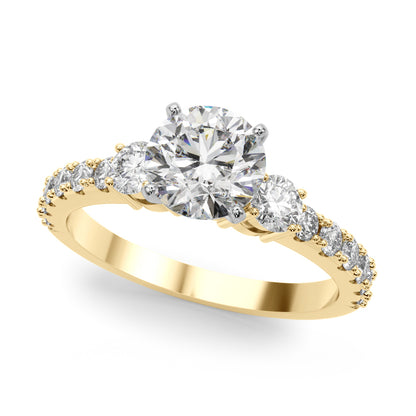 14K White Gold Remount Ring With 0.58 TCW Diamond (Lab Grown VS-SI1, E/F/G)