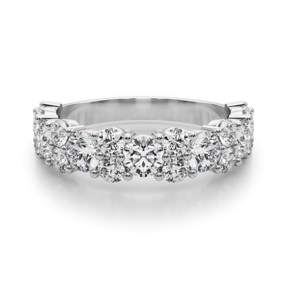 14K White Gold Lab Grown Diamond Band With 2.18 TCW Diamond (Lab Grown VS-SI1, E/F/G)