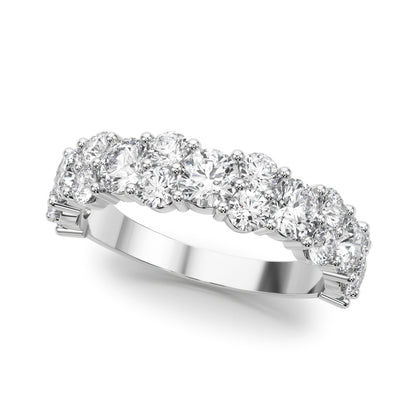 14K White Gold Lab Grown Diamond Band With 2.18 TCW Diamond (Lab Grown VS-SI1, E/F/G)